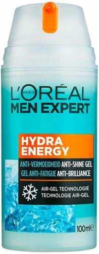 L'Oréal Men Expert Hydra Energetic Quenching Hydraterende Gel Moisturiser - Matterende Verfrissende Anti-Glans Gezichtsverzorging, Gezichtscrème voor Mannen  100 ml