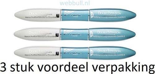L'Oréal Paris Double Extension Waterproof Mascara - Zwart 3stuk