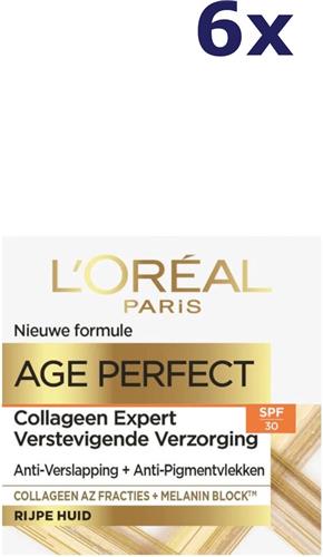 L'Oréal Paris Age Perfect Cell Renaissance Revitaliserende Verzorging Dagcrème SPF30 - 6x50ml - Voordeelverpakking