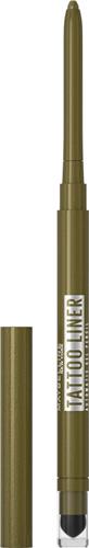 Maybelline New York Tattoo Automatic Liner Gel Pencil - Emerald Energy -poeder-in-gel formule voor zachte applicatie - oogpotlood met automatische puntenslijper - waterproof - tot wel 36 uur langhoudend - vlekt niet - groen