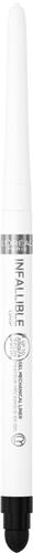 L'Oréal Paris Infaillible Grip 36HR Meta Light Eyeliner  Wit  POLAR WHITE  Opdraaibaar gelpotlood met ingebouwde puntenslijper - 5 g