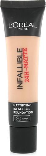 LOréal Paris Infallible Matte Foundation - 20 Sand