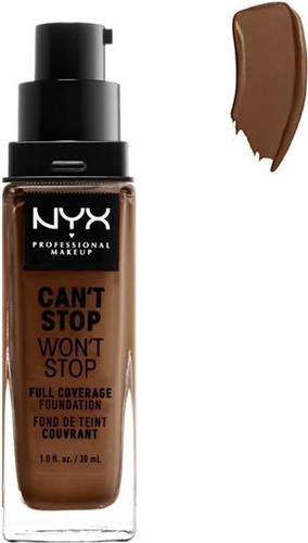 Nyx Professional Makeup Can't Stop Won't Stop Foundation - Cocoa - Volledig Dekkende Foundation - Donker