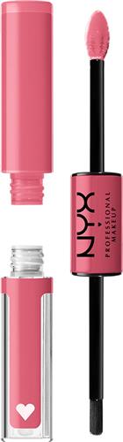 Nyx Professional Makeup Shine Loud High Shine Lip Color - Movin' Up - Glanzende Vloeibare Lippenstift - Roos