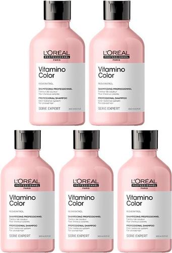 5x L'Oréal Serie Expert Vitamino Shampoo 300ml