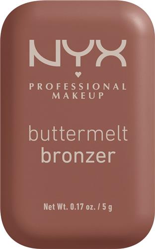 NYX Professional Makeup Buttermelt Bronzer Butta Off Butter Poeder Bronzer - Bruin - 5gr