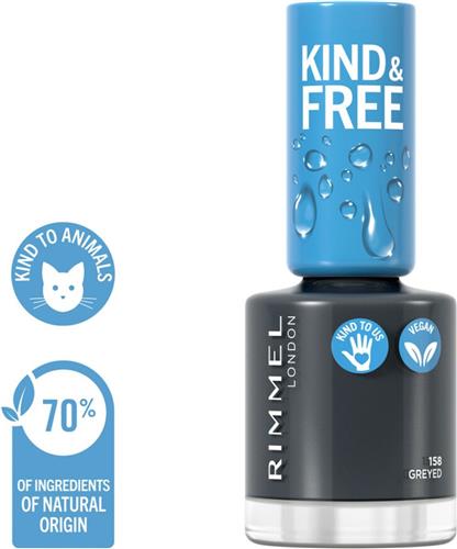 Rimmel London KIND & FREE Vegan Nagellak - 158 All Greyed Out