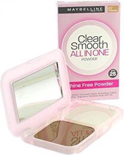 Maybeline, clear smooth - all in one powder - 07 caramel - spf 25