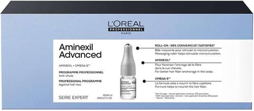 LOréal Professionnel - Aminexil Advanced - Anti-haaruitval activatie programma - Haarkuur voor dunner wordend haar - 42 x 6 ml.