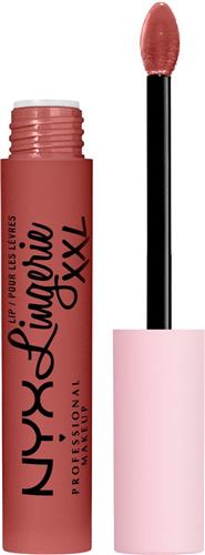 Nyx Professional Makeup Lip Lingerie XXL - Warm Up - Matte, niet-overdraagbare lippenstift - Bruin