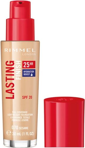 3x Rimmel Lasting Finish 25H Foundation 070 Sesame