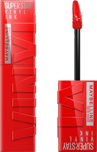 Maybelline New York - SuperStay Vinyl Ink Lipstick - 25 Red-Hot - Rood - Langhoudende Lippenstift - 4,2 ml