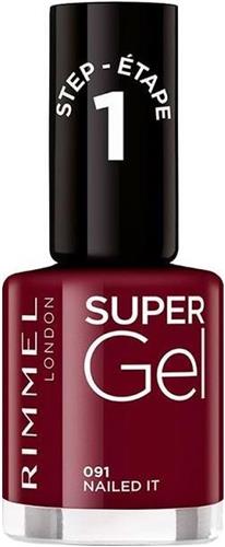 Rimmel London SuperGel nagellak - 091 Nailed It - Rood