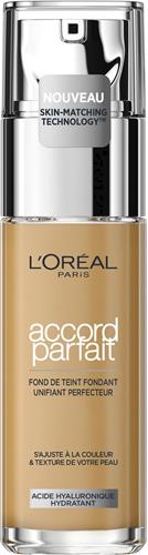 LOréal Paris - Accord Parfait Foundation - 4N - Natuurlijk Dekkende Foundation met Hyaluronzuur en SPF 16 - 30 ml