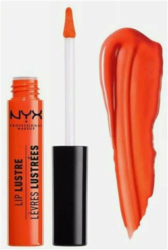 NYX Lip Lustre Glossy Lip Tint Lip Gloss Bright Orange 08 JUICY PEACH 8ml