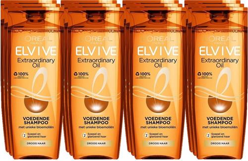 LOréal Paris Elvive Extraordinary Oil Shampoo - Voordeelverpakking 12 x 250 ml