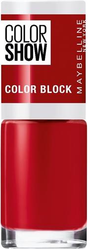 MAYBELLINE COLOR SHOW LACA DE UA'AS 486 SOLIC SCARLETT 1UN