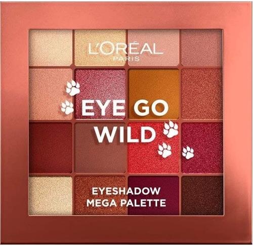 LOréal Paris - Eye Go Wild Mega palet - 16 kleuren - 17gr