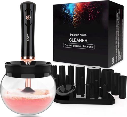 BOTC Make Up Kwasten Reiniger - Elektrische - Make-up Borstel Reiniger - Brush Cleaner - Zwart