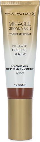 Max Factor Miracle Second Skin Foundation - 13 Deep