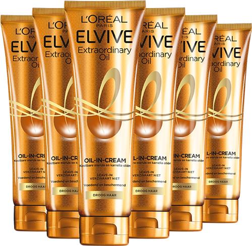 L'Oréal Paris Elvive Extraordinary Oil - Oil-in-Cream - 6 x 150 ml