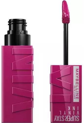 Maybelline New York SuperStay Vinyl Ink Longwear Liquid Lipstick - 170 Unafraid - vloeibare lippenstift - voor een schitterende glans en intense kleur - blijft tot wel 16 uur zitten - geeft niet af - roze