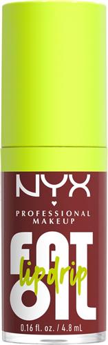 NYX Professional Makeup Fat Oil Lip Drip Lipgloss - Tot 12 uur hydratatie - Verrijkt met kruipbraamolie, framboosolie en squalaan - Sprinkle Sprinkle - 4.8 ml