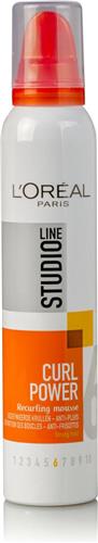 L'Oréal Paris Studio Line Essentials Curl Power - Recurling Mousse - 6 x 200 ml - Voordeelverpakking