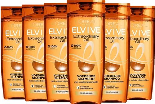 LOréal Paris Elvive Extraordinary Oil Shampoo - Voordeelverpakking 6 x 250 ml
