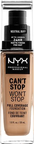 Nyx Professional Makeup Can't Stop Won't Stop Foundation - Neutral Buff - Volledig Dekkende Foundation - Licht