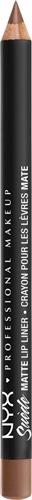 Nyx Professional Makeup Suede Matte Lip Liner - Soft-Spoken - Mat Lippotlood - Lichtbruin