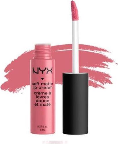 Nyx Professional Makeup Soft Matte Lip Cream - Milan - Matte lippenstift, lippenbalsemtextuur - Roos