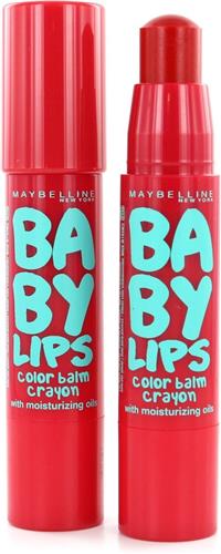 Maybelline Baby Lips Color Balm Crayon - 005 Candy Red (2 Stuks)