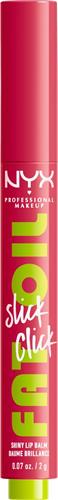 NYX Professional Makeup Fat Oil Slick Click - Double Tap - lippenbalsem - raspberry - 2g