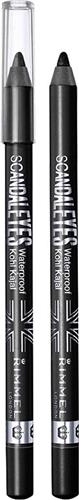 Rimmel London Scandal'Eyes Waterproof - 001 Black  - Oogpotlood