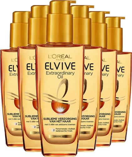 L'Oréal Paris Elvive Extraordinary Oil Haarolie - voor alle haartypes - 6 x 100ml