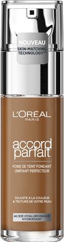LOréal Paris - Accord Parfait Foundation - 7.R/C - Natuurlijk Dekkende Foundation met Hyaluronzuur en SPF 16 - 30 ml
