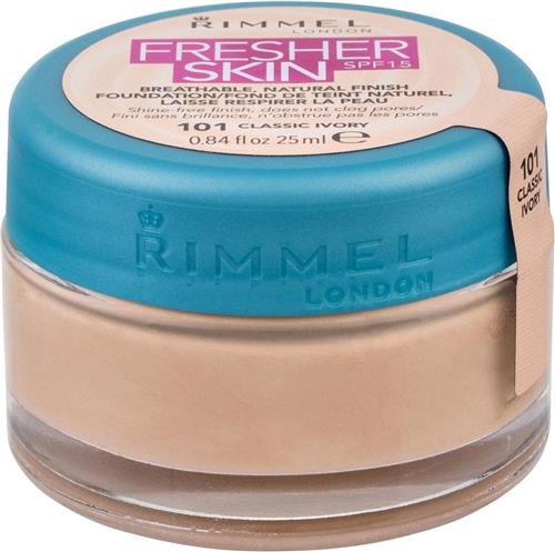 Rimmel Fresher Skin Foundation - 101 Classic Ivory