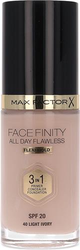 Max Factor Facefinity All Day Flawless 3-in-1 Liquid Foundation - 040 Ivory