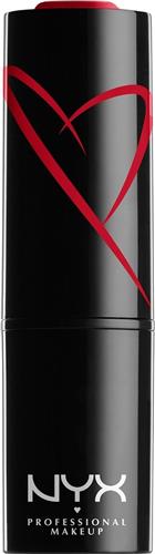 NYX Professional Makeup Shout Loud Satin Lipstick - Red Haute - Lipstick - 3,5 gr