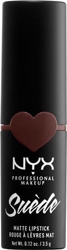 Nyx Professional Makeup Suede Matte Lipstick - Cold Brew - Mat Lippotlood - Bruin