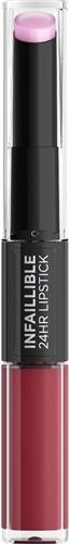 LOréal Paris Infaillible 24H Lipstick - Verzorgende Lippenstift Verrijkt met Hyaluronzuur - 302 Rose Eternite -5.7 ml