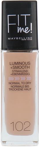 Maybelline Fit Me Luminous + Smooth Foundation - 102 Fair Ivory