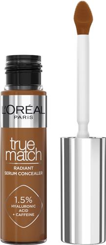 L'Oréal Paris True Match Radiant Serum Concealer - Geschikt voor de gevoelige huid - Verrijkt met 1,5% hyaluronzuur en cafeïne voor hydratatie en verfrissing - Medium dekking - Stralende finish - Verzorgt als een oogserum - 11N - 11 ml