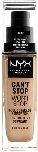 Nyx Professional Makeup Can't Stop Won't Stop Foundation - Buff - Volledig Dekkende Foundation - Licht