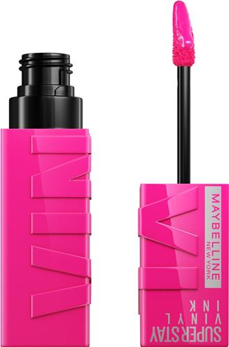 Maybelline New York SuperStay Vinyl Ink Longwear Liquid Lipstick - 150 Striking - vloeibare lippenstift - voor een schitterende glans en intense kleur - blijft tot wel 16 uur zitten - geeft niet af - roze