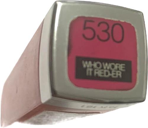 Maybelline Whisper Lipstick Slim Design  530 Who Wore It Red-er /Diep rosé