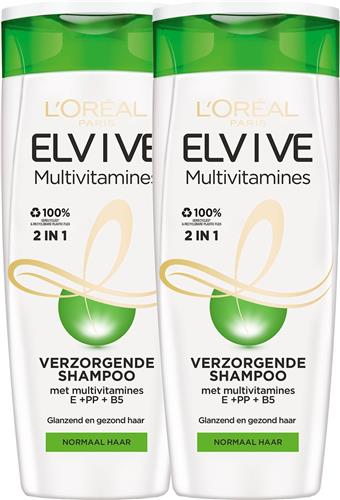 Elvive Multivitaminen 2-in-1 Shampoo 250 ml, 2 stuks