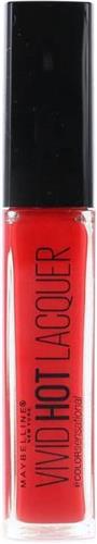 Maybelline Color Sensational Vivid Hot Lacquer - 70 So Hot - Lipstick lippenstift Rood Glans