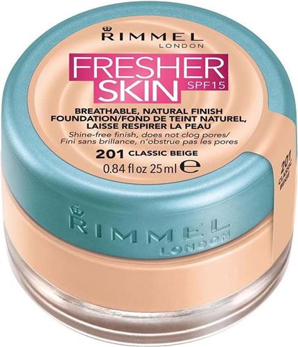 Desigual Rimmel London Fresher Skin Spf15 Natural Foundation 201 Classic Beige